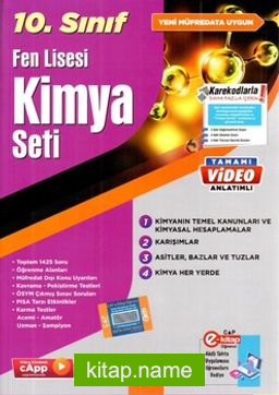 10. Sınıf Fen Lisesi Kimya Seti