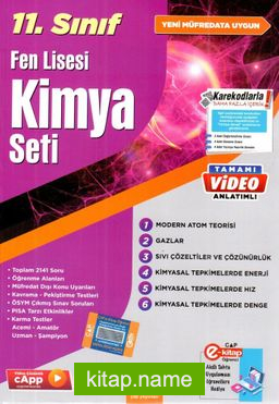 11. Sınıf Fen Lisesi Kimya Seti