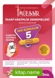 Müessir İdari Hakimlik Denemeleri Karekod Çözümlü 5 Deneme