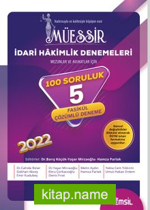 Müessir İdari Hakimlik Denemeleri Tamamı Çözümlü 5 Deneme