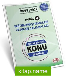 Uzman ve Başöğretmen Modül 4 Eğitim Araştırmaları ve Ar-Ge Çalışmaları Konu Fasikülü