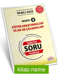 Uzman ve Başöğretmen Modül 4 Eğitim Araştırmaları ve Ar-Ge Çalışmaları Öğretici Soru Fasikülü