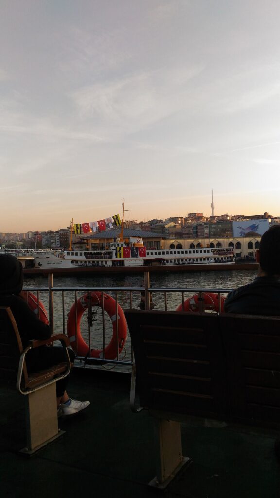 An istanbul city lines ferry in 10th of november at Kadıköy Pier in Kadikoy, Istanbul