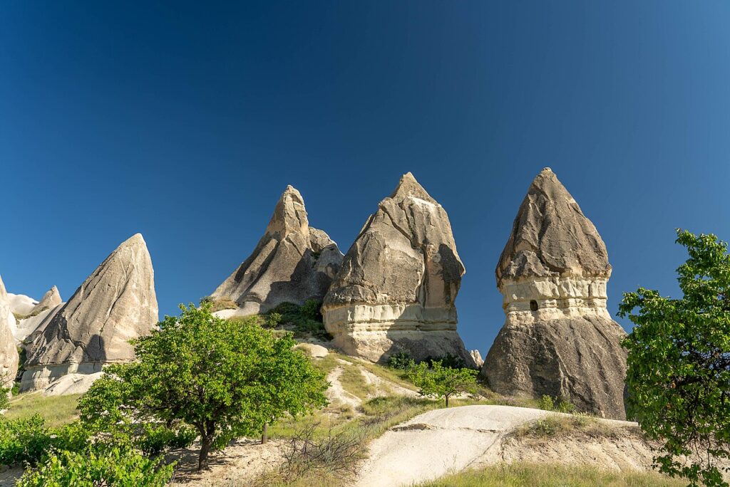 Cappadocia Goreme hike red valley fairy chimneys 123 in Goreme, Cappadocia