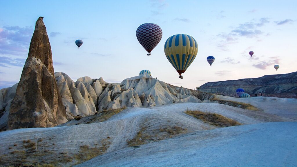 CAPPADOCIA Göreme National Park and the Rock Sites. World Heritage List. Turkey. Hot Ai... in Urgup, Cappadocia
