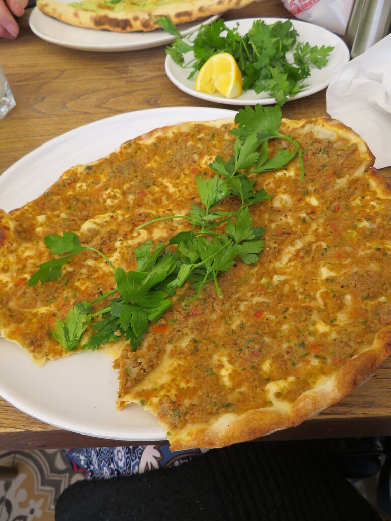 Lahmacun in Kadikoy in Kadikoy, Istanbul