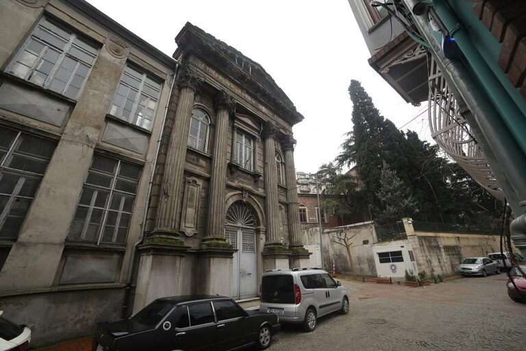 Old stone building near the Greek Orthodox Ecumenical Patriarchate, Balat, Istanbul in Balat, Istanbul